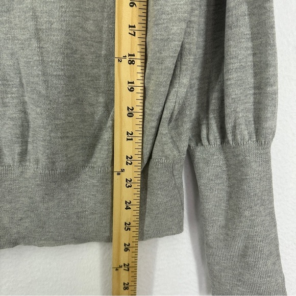 H&M Sweater Round Neck Long Dolman Sleeve Knit Woman’s L Gray - Picture 6 of 10